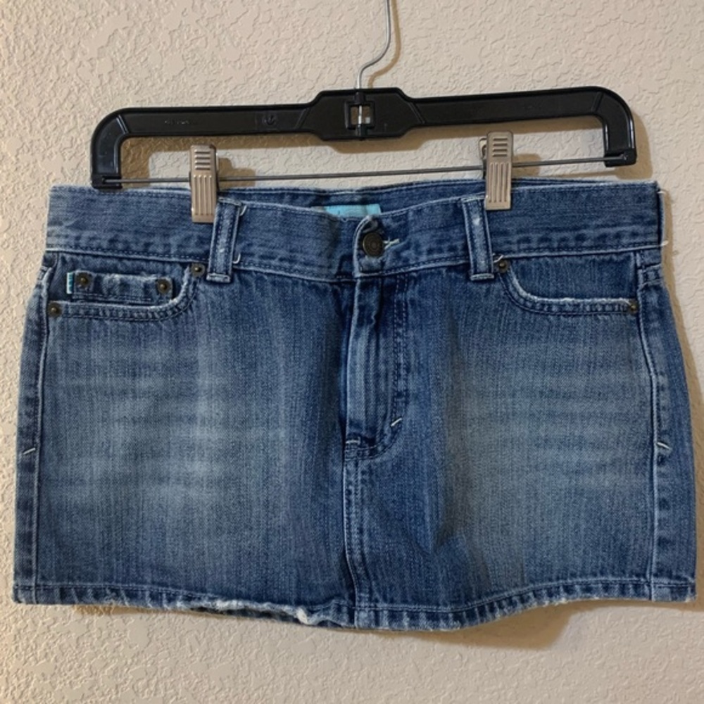 Hollister nwot 32 denim jean mini skirt 7